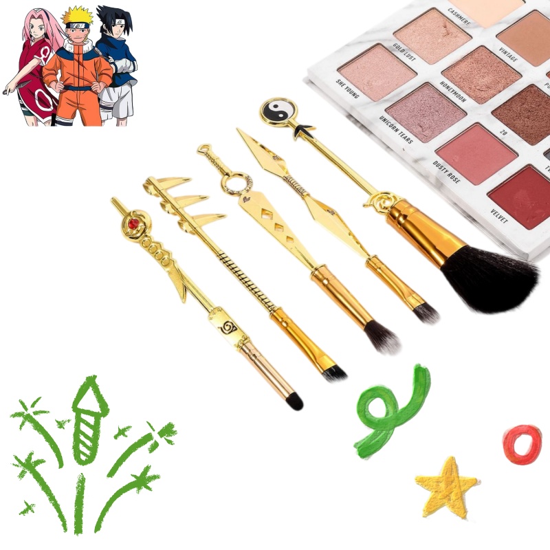 Industrial Tools - Naruto Anime Makeup Brush 5-Piece Set