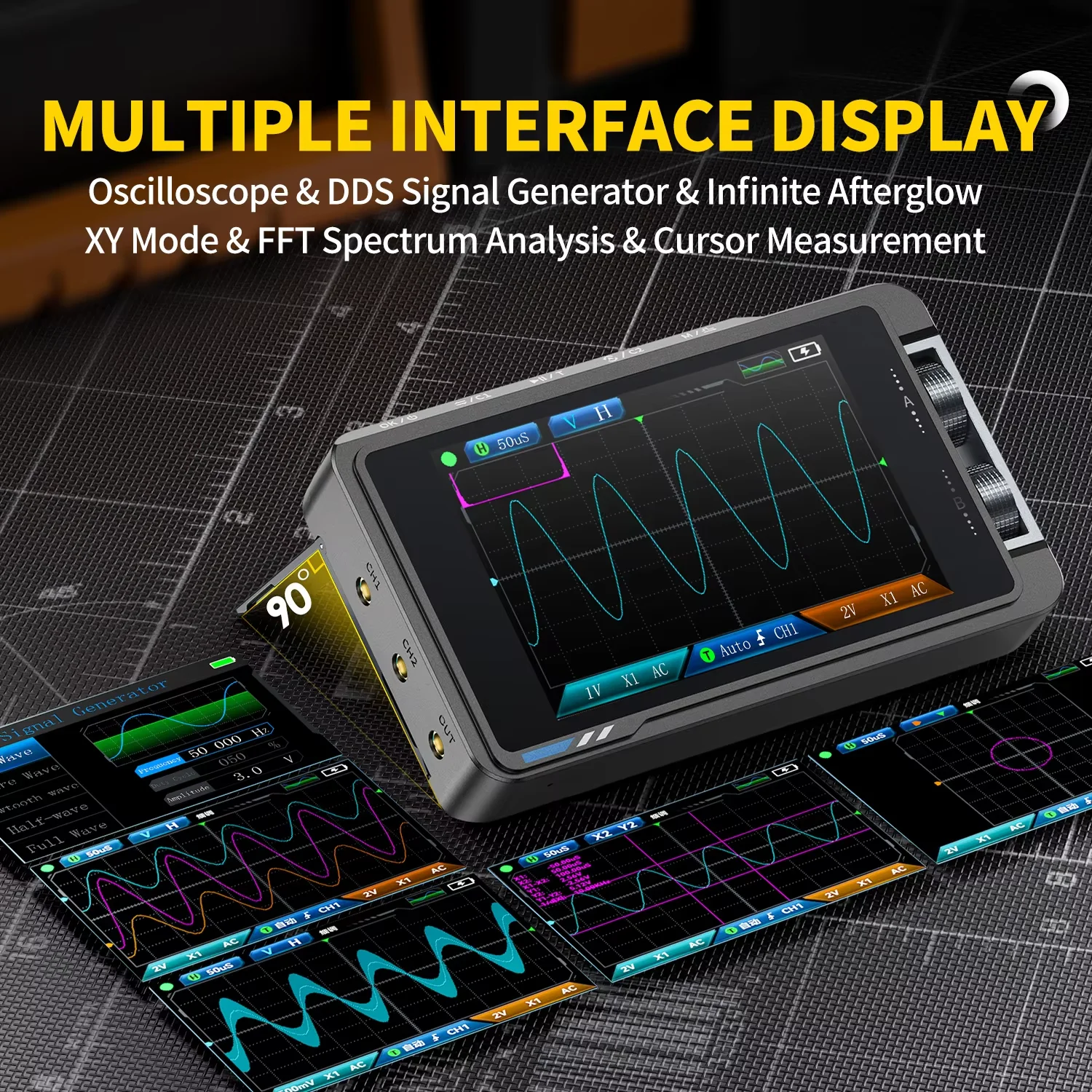 FNIRSI DS215H 2 IN 1 Handheld  - Fnirsi Digital Oscilloscope Handheld review and price