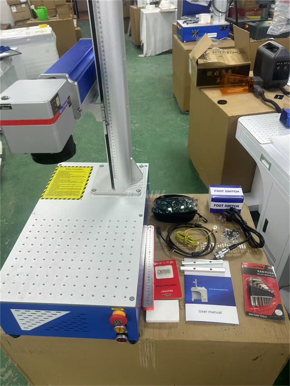 30W 50W 100W Portable 3D Fiber - Fiber Laser Marking Machine 30W review and price