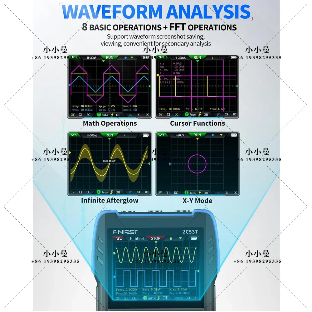 FNIRSI 2C53T Upgraded Handheld - Fnirsi Digital Oscilloscope Handheld review and price