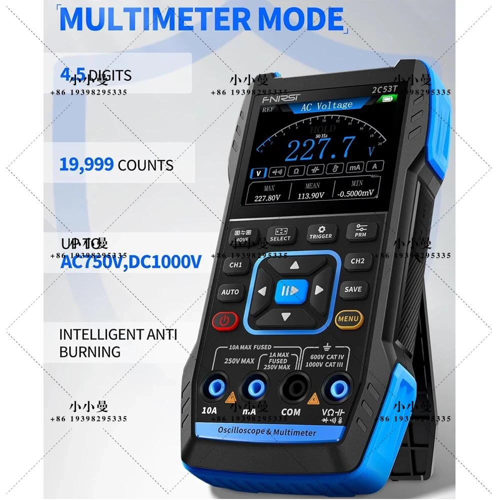 FNIRSI 2C53T Upgraded Handheld - Fnirsi Digital Oscilloscope Handheld review and price