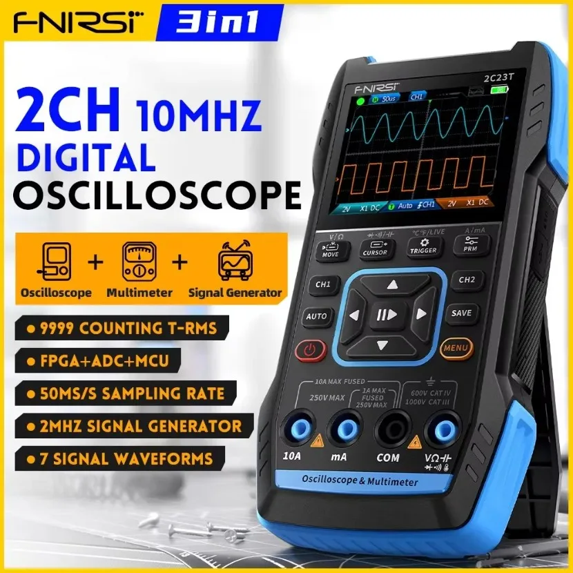 FNIRSI 2C23T Handheld Digital  - Fnirsi Digital Oscilloscope Handheld review and price
