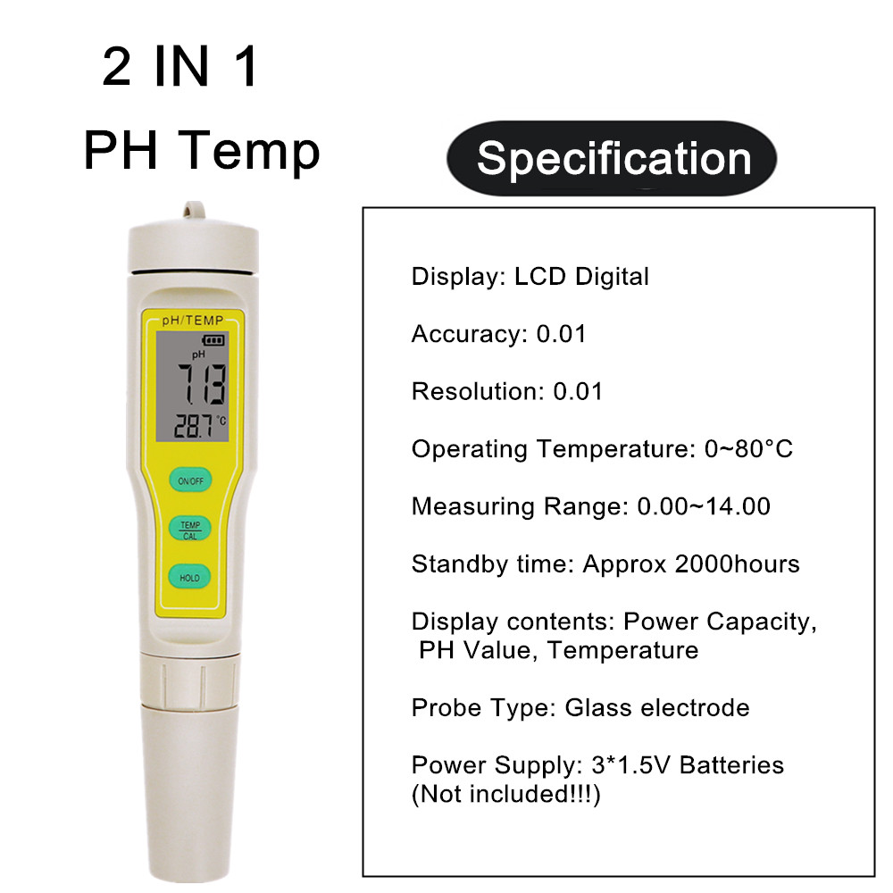 Professional 4 IN 1 TDS PH EC  - Ph Meter Digital Water Tester review and price