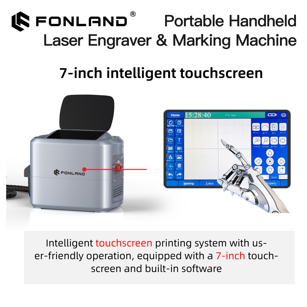 FONLAND K1 20W 30W Portable Ha - Fiber Laser Marking Machine 30W review and price